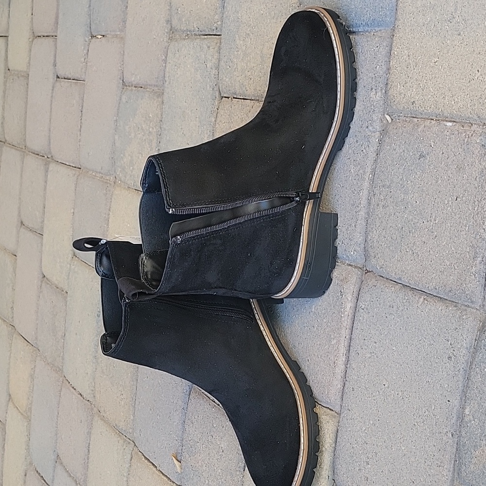 Kensie Womens Black Ankle Boots Size 8.5 - Picture 7 of 10